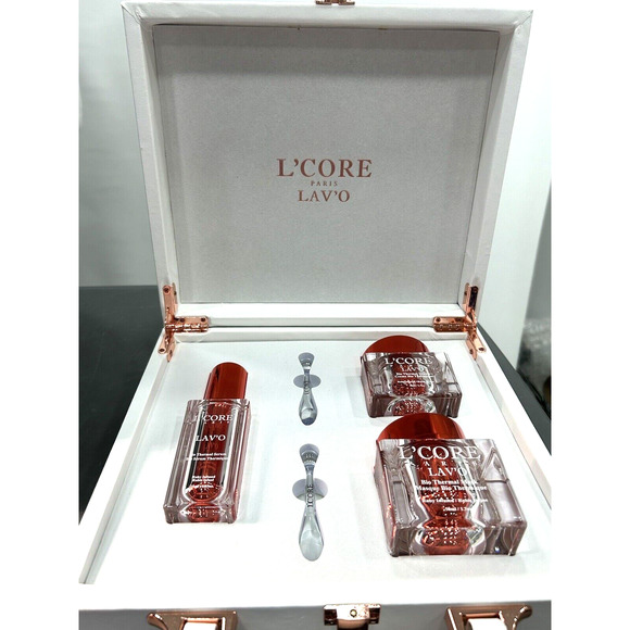 L'Core Paris Lav'o Bio Thermal Set Cream Mask and Serum 3-in-1 Gift Case New - Picture 13 of 16